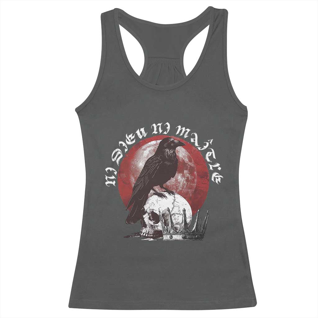 Ni Dieu Ni Matre No God No Masters Racerback Tank Top Raven Skull