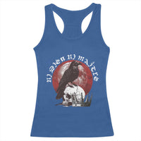 Ni Dieu Ni Matre No God No Masters Racerback Tank Top Raven Skull