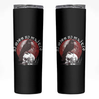 Ni Dieu Ni Matre No God No Masters Skinny Tumbler Raven Skull