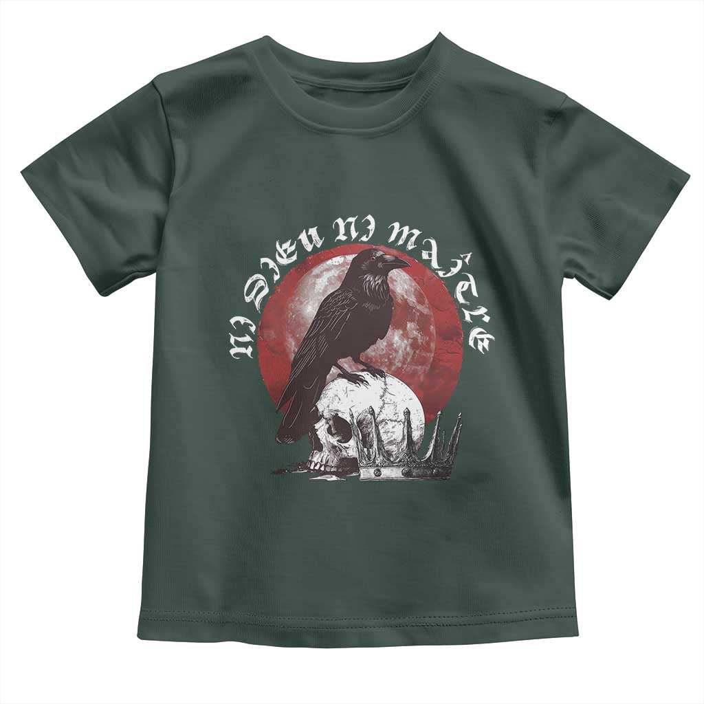 Ni Dieu Ni Matre No God No Masters Toddler T Shirt Raven Skull