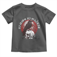 Ni Dieu Ni Matre No God No Masters Toddler T Shirt Raven Skull