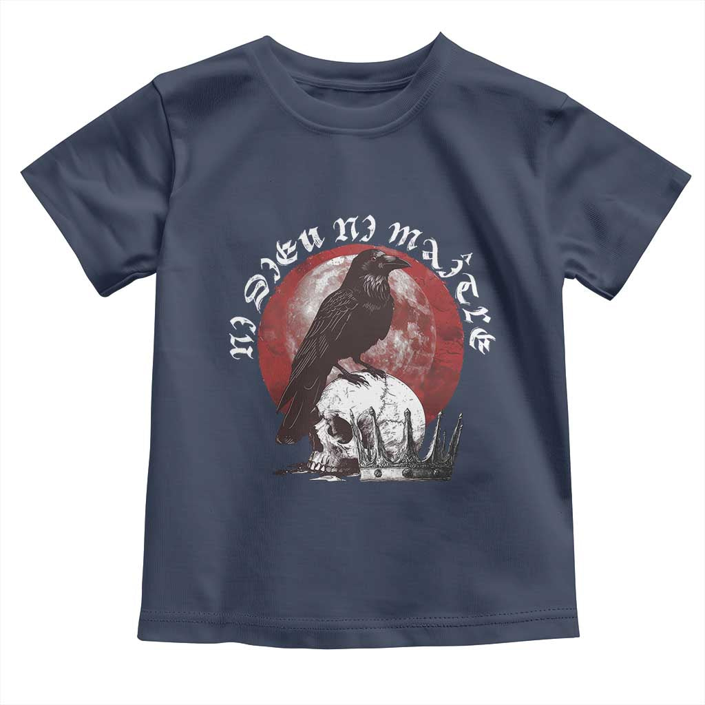 Ni Dieu Ni Matre No God No Masters Toddler T Shirt Raven Skull