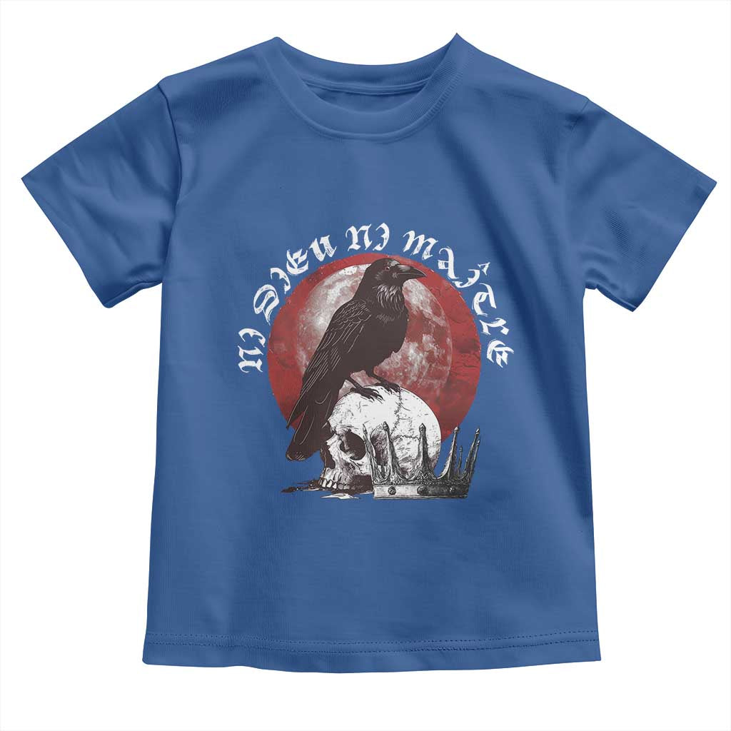 Ni Dieu Ni Matre No God No Masters Toddler T Shirt Raven Skull