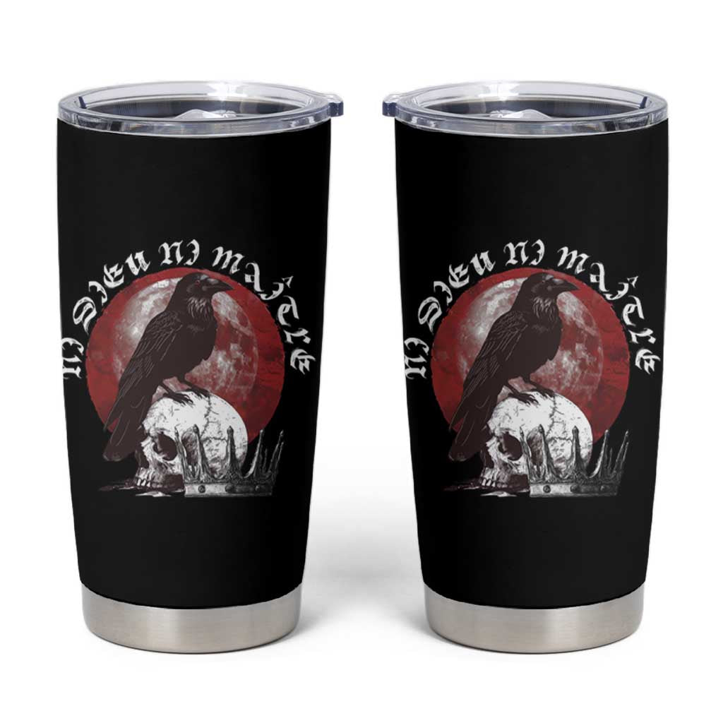 Ni Dieu Ni Matre No God No Masters Tumbler Cup Raven Skull