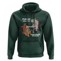 Public Health Over Corporate Wealth Hoodie Social Justice Tiger