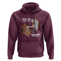 Public Health Over Corporate Wealth Hoodie Social Justice Tiger