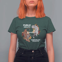 Public Health Over Corporate Wealth T Shirt For Women Social Justice Tiger