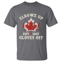 Elbows Up Canada EST 1867 T Shirt Proud Canadian Maple Leaf