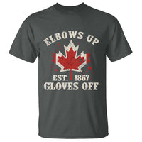 Elbows Up Canada EST 1867 T Shirt Proud Canadian Maple Leaf