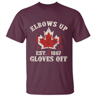 Elbows Up Canada EST 1867 T Shirt Proud Canadian Maple Leaf