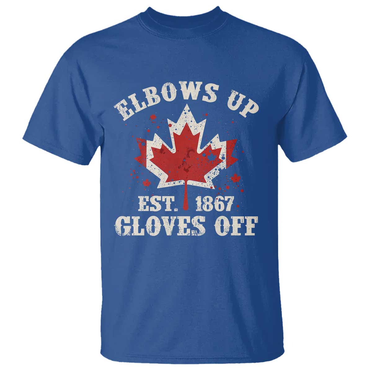 Elbows Up Canada EST 1867 T Shirt Proud Canadian Maple Leaf