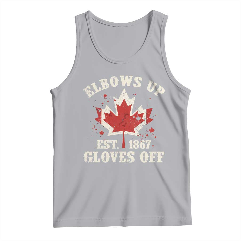 Elbows Up Canada EST 1867 Tank Top Proud Canadian Maple Leaf