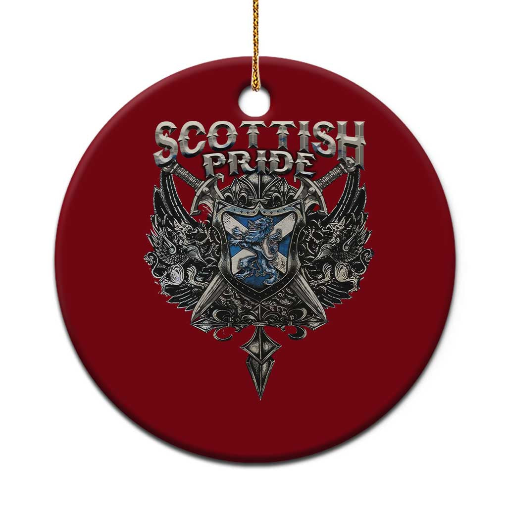 Scottish Pride Celtic Scotland Lion Rampant Ceramic Ornament - Wonder Print Shop