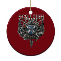 Scottish Pride Celtic Scotland Lion Rampant Ceramic Ornament - Wonder Print Shop