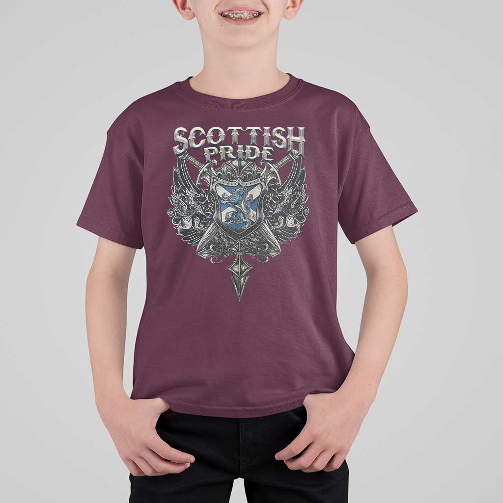 Scottish Pride Celtic Scotland Lion Rampant T Shirt For Kid