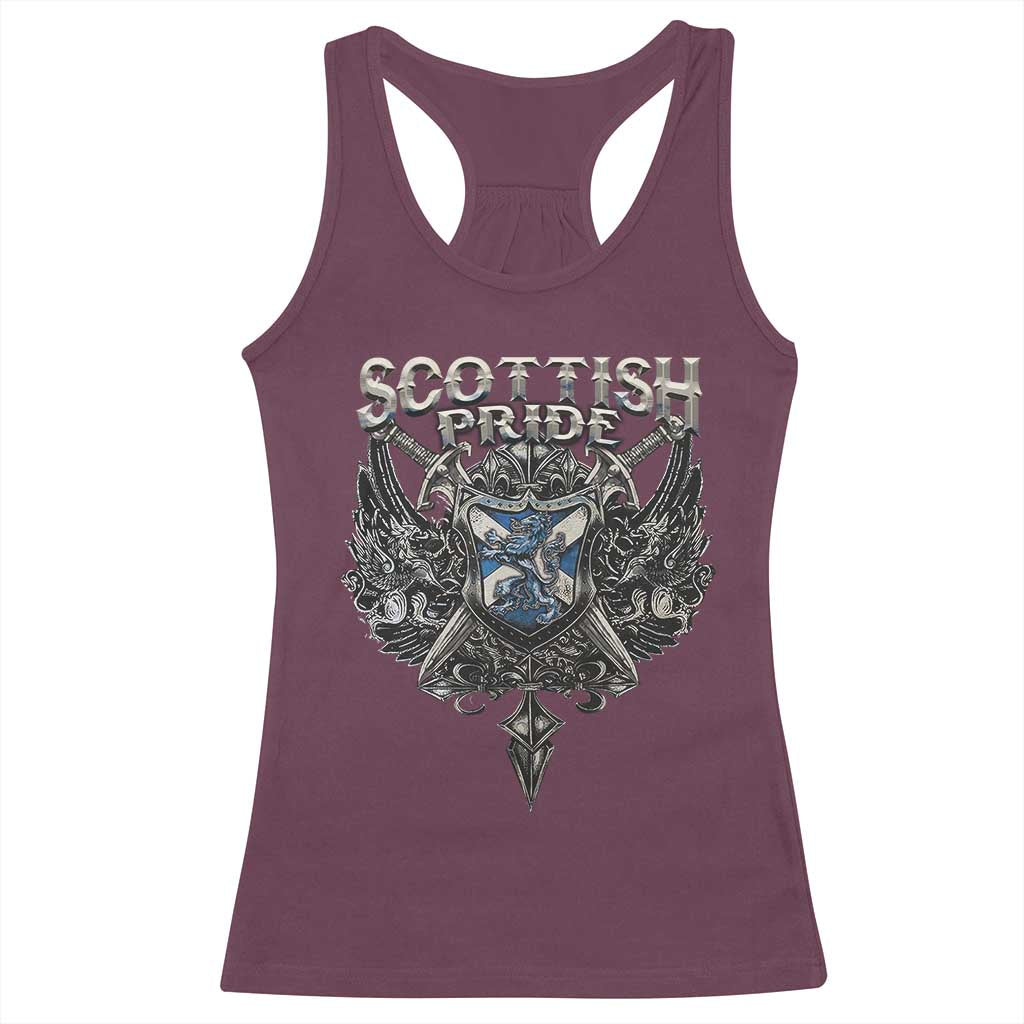 Scottish Pride Celtic Scotland Lion Rampant Racerback Tank Top