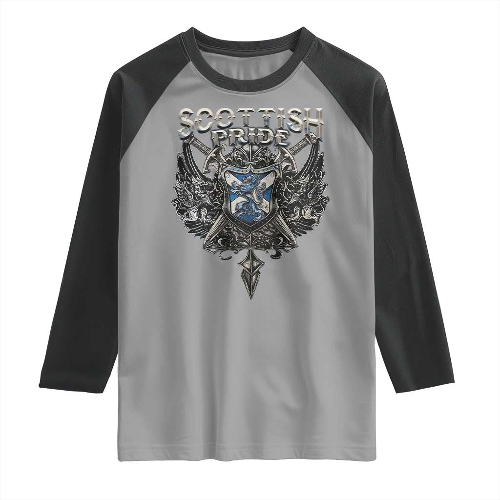 Scottish Pride Celtic Scotland Lion Rampant Raglan Shirt