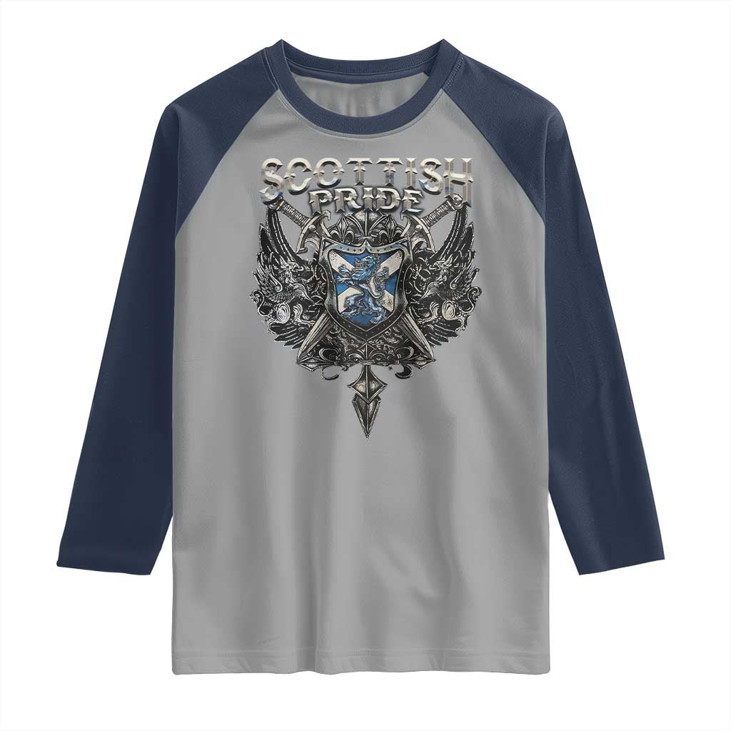 Scottish Pride Celtic Scotland Lion Rampant Raglan Shirt