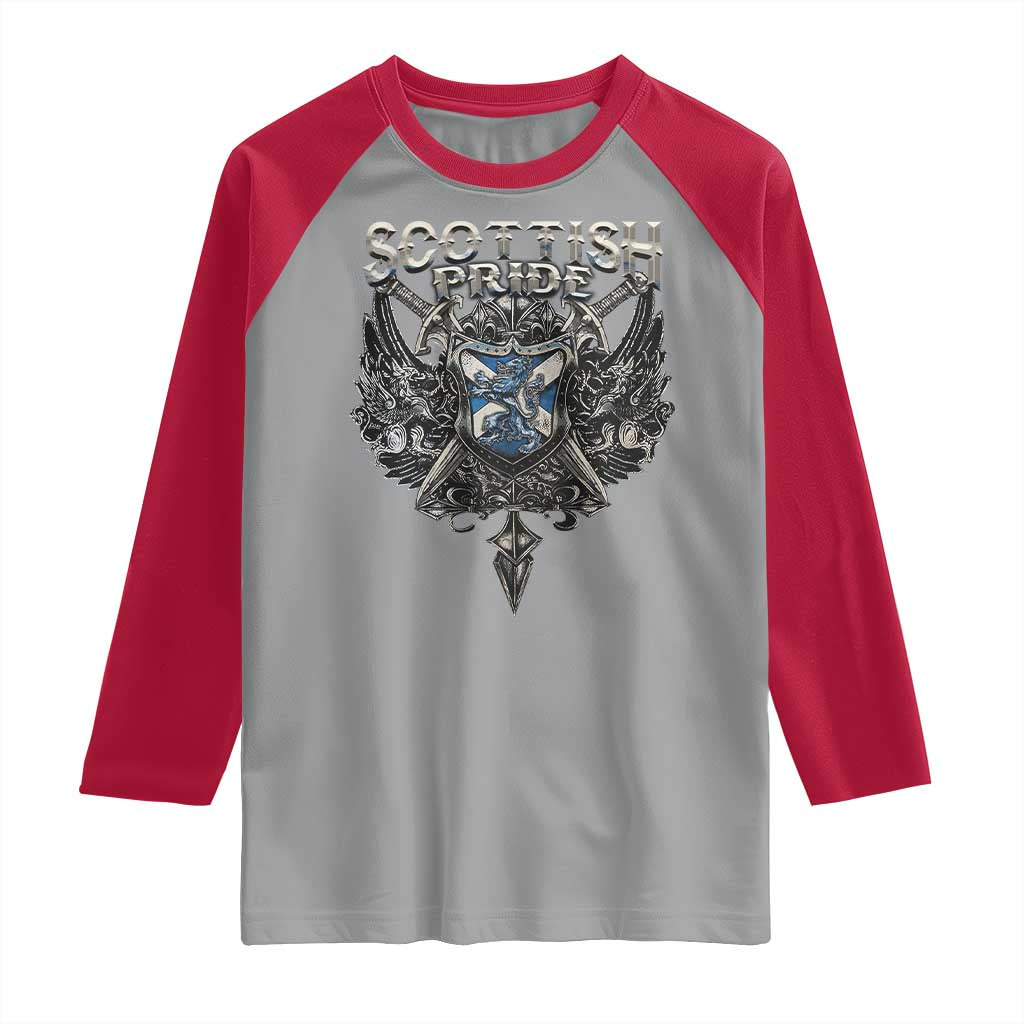 Scottish Pride Celtic Scotland Lion Rampant Raglan Shirt