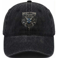 Scottish Pride Celtic Scotland Lion Rampant Washed Cotton Baseball Cap