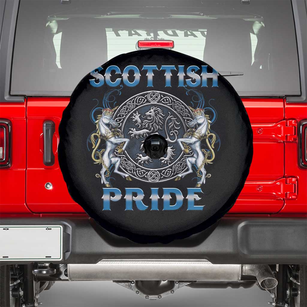 Scottish Pride Spare Tire Cover Lion Rampant Unicorns Scottish Flag