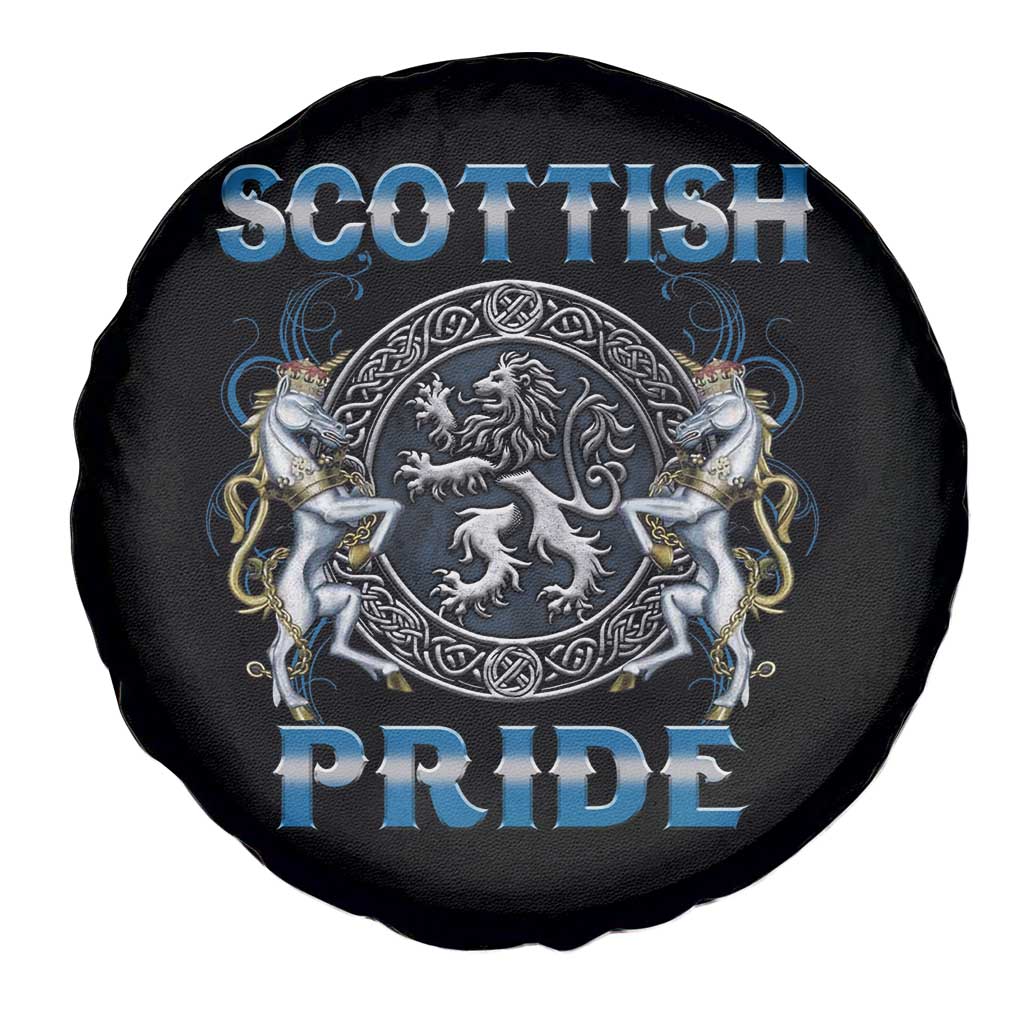 Scottish Pride Spare Tire Cover Lion Rampant Unicorns Scottish Flag