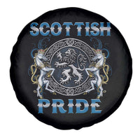 Scottish Pride Spare Tire Cover Lion Rampant Unicorns Scottish Flag
