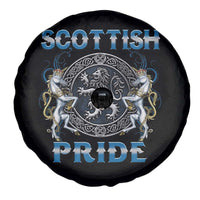 Scottish Pride Spare Tire Cover Lion Rampant Unicorns Scottish Flag