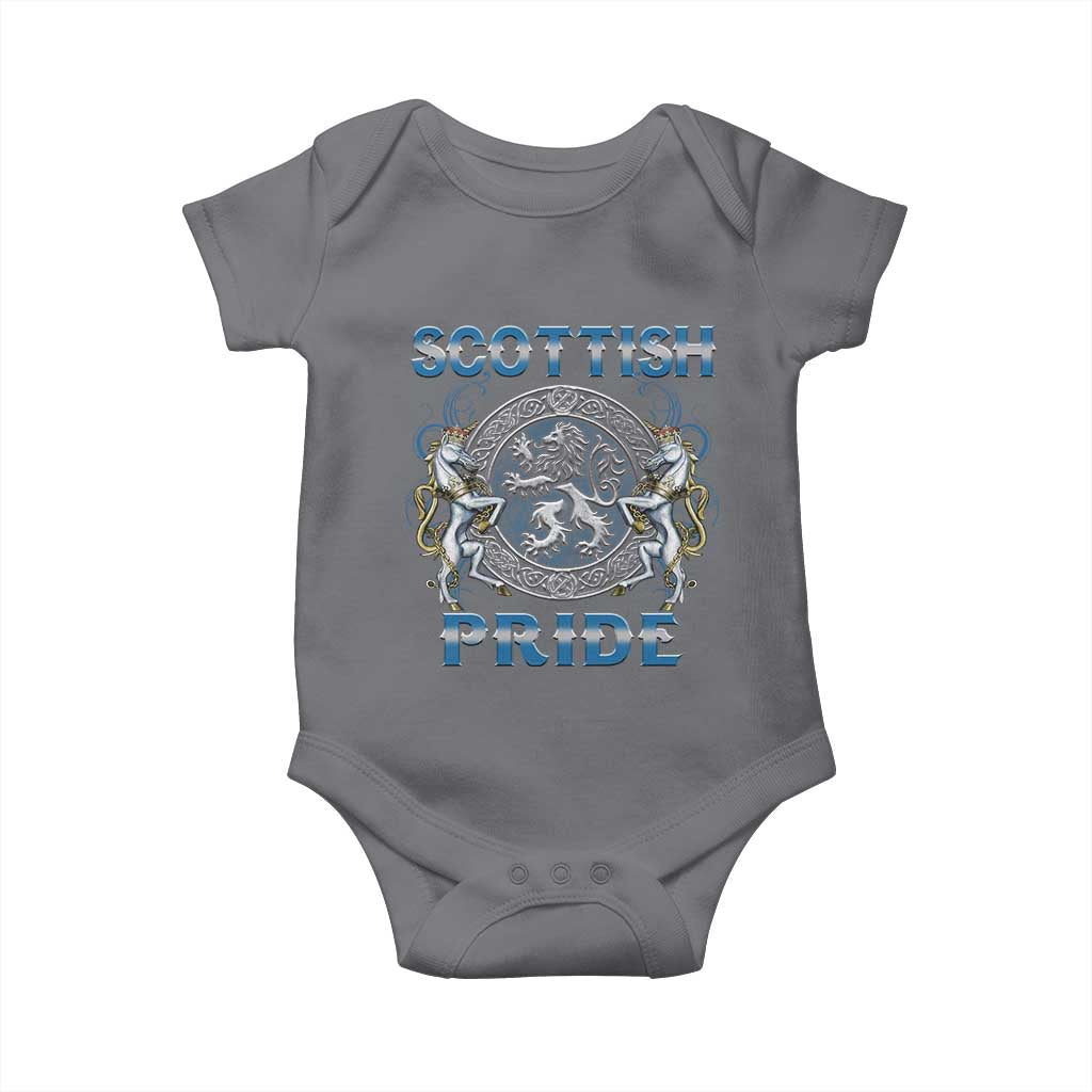 Scottish Pride Baby Onesie Lion Rampant Unicorns Scottish Flag