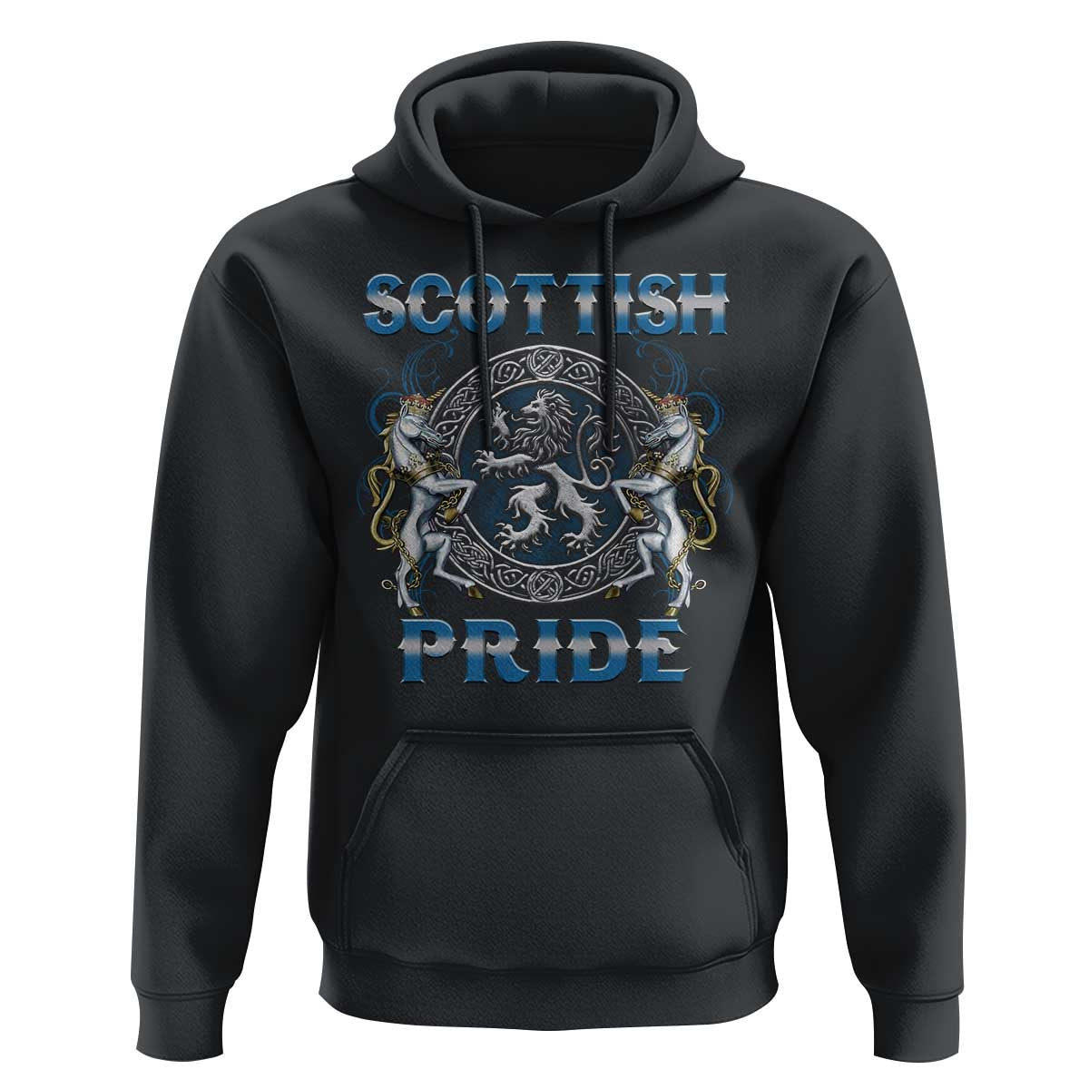 Scottish Pride Hoodie Lion Rampant Unicorns Scottish Flag