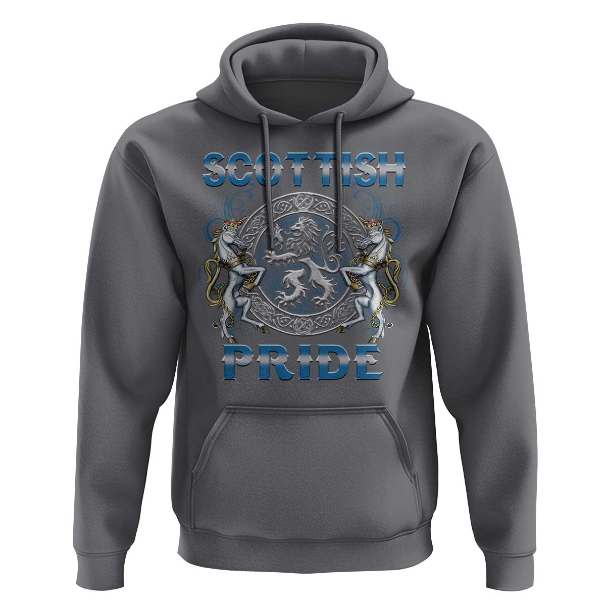 Scottish Pride Hoodie Lion Rampant Unicorns Scottish Flag