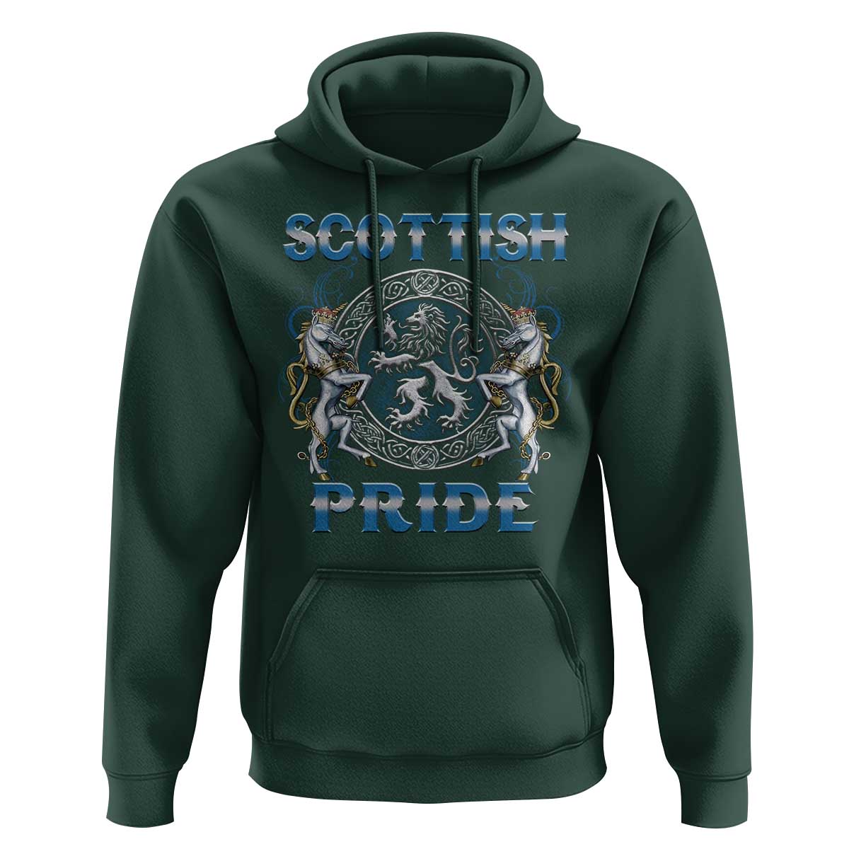 Scottish Pride Hoodie Lion Rampant Unicorns Scottish Flag