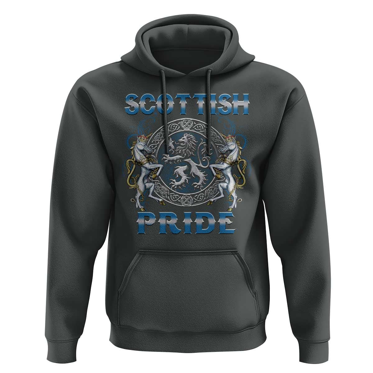 Scottish Pride Hoodie Lion Rampant Unicorns Scottish Flag