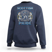 Scottish Pride Sweatshirt Lion Rampant Unicorns Scottish Flag