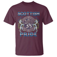 Scottish Pride T Shirt Lion Rampant Unicorns Scottish Flag
