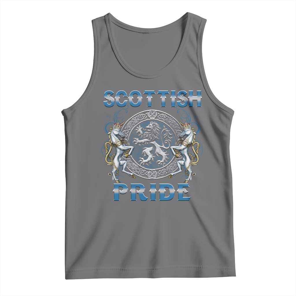 Scottish Pride Tank Top Lion Rampant Unicorns Scottish Flag