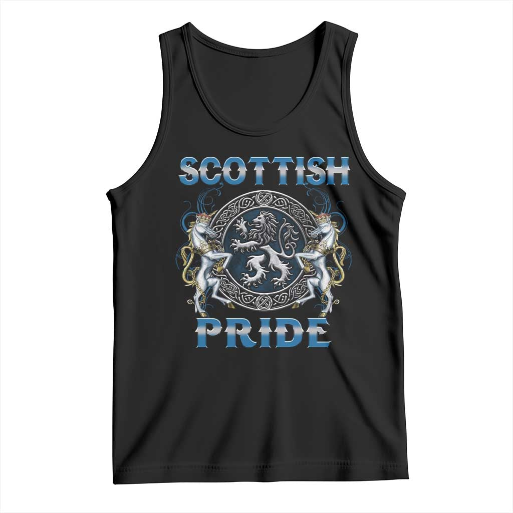 Scottish Pride Tank Top Lion Rampant Unicorns Scottish Flag