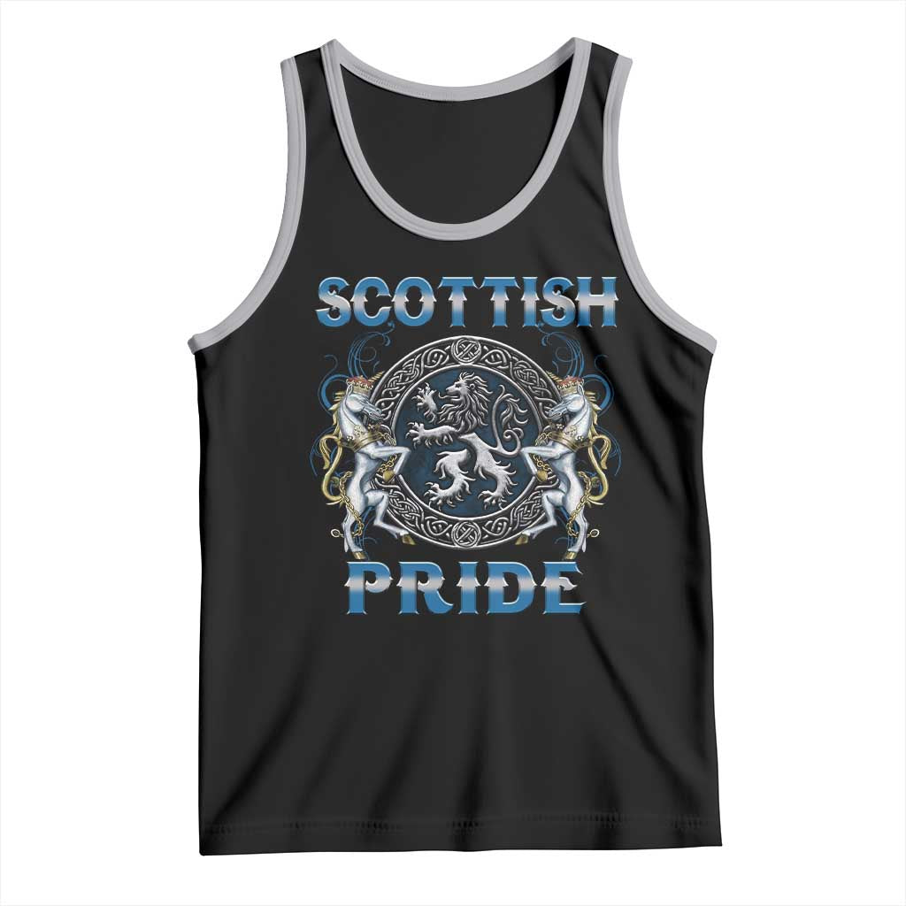 Scottish Pride Tank Top Lion Rampant Unicorns Scottish Flag