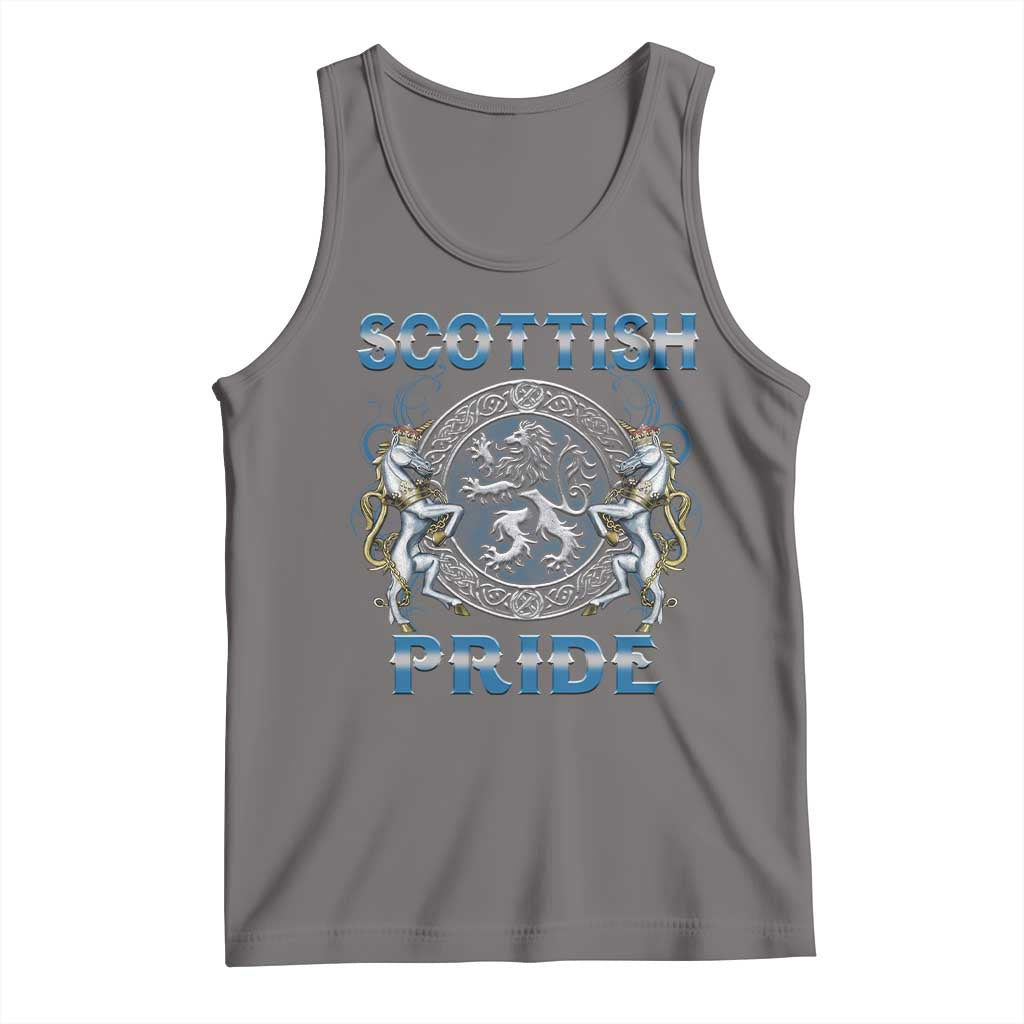 Scottish Pride Tank Top Lion Rampant Unicorns Scottish Flag