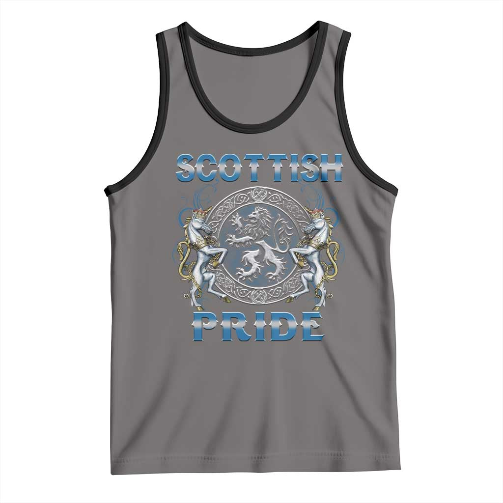 Scottish Pride Tank Top Lion Rampant Unicorns Scottish Flag