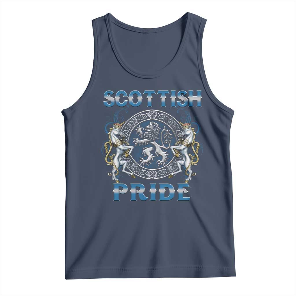 Scottish Pride Tank Top Lion Rampant Unicorns Scottish Flag