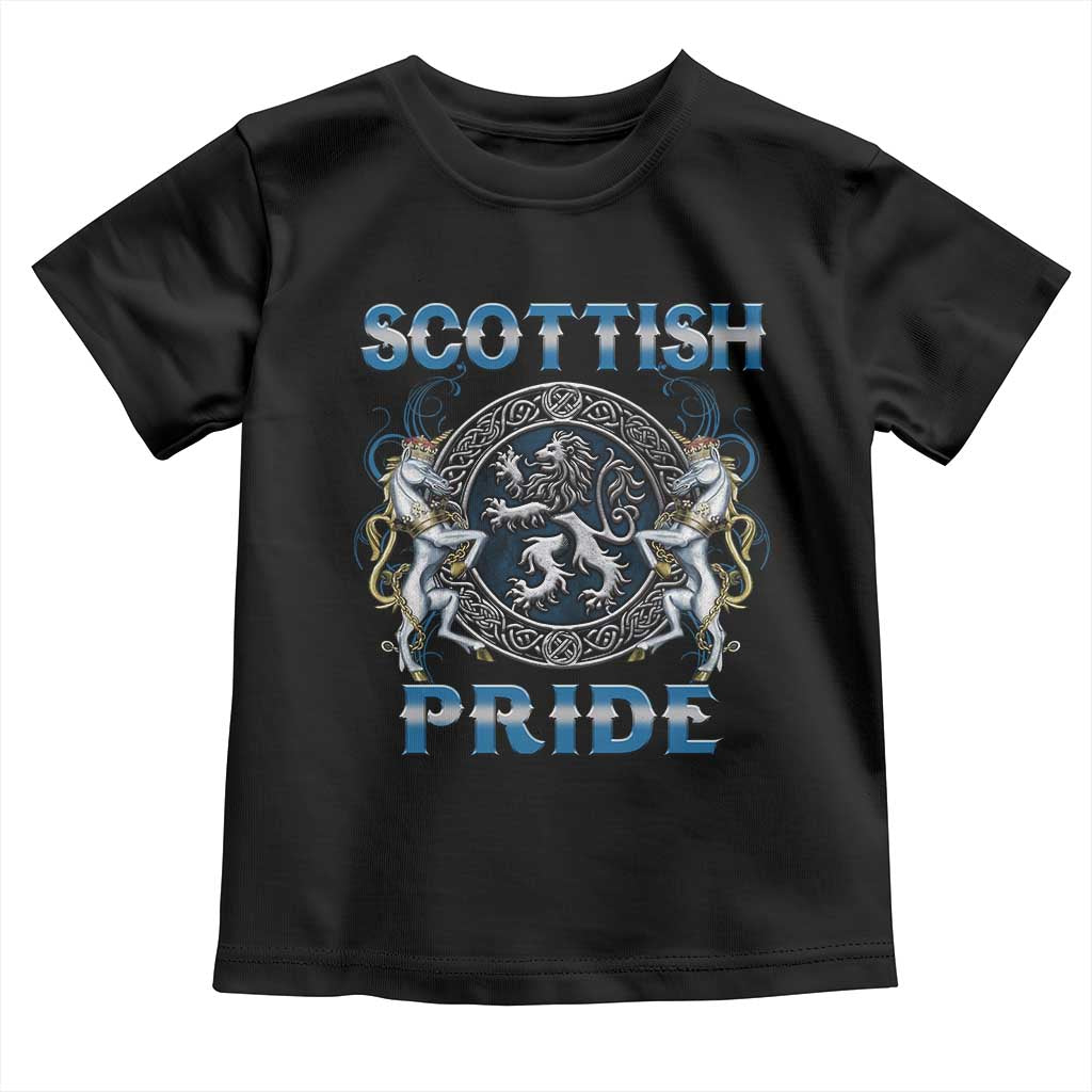 Scottish Pride Toddler T Shirt Lion Rampant Unicorns Scottish Flag