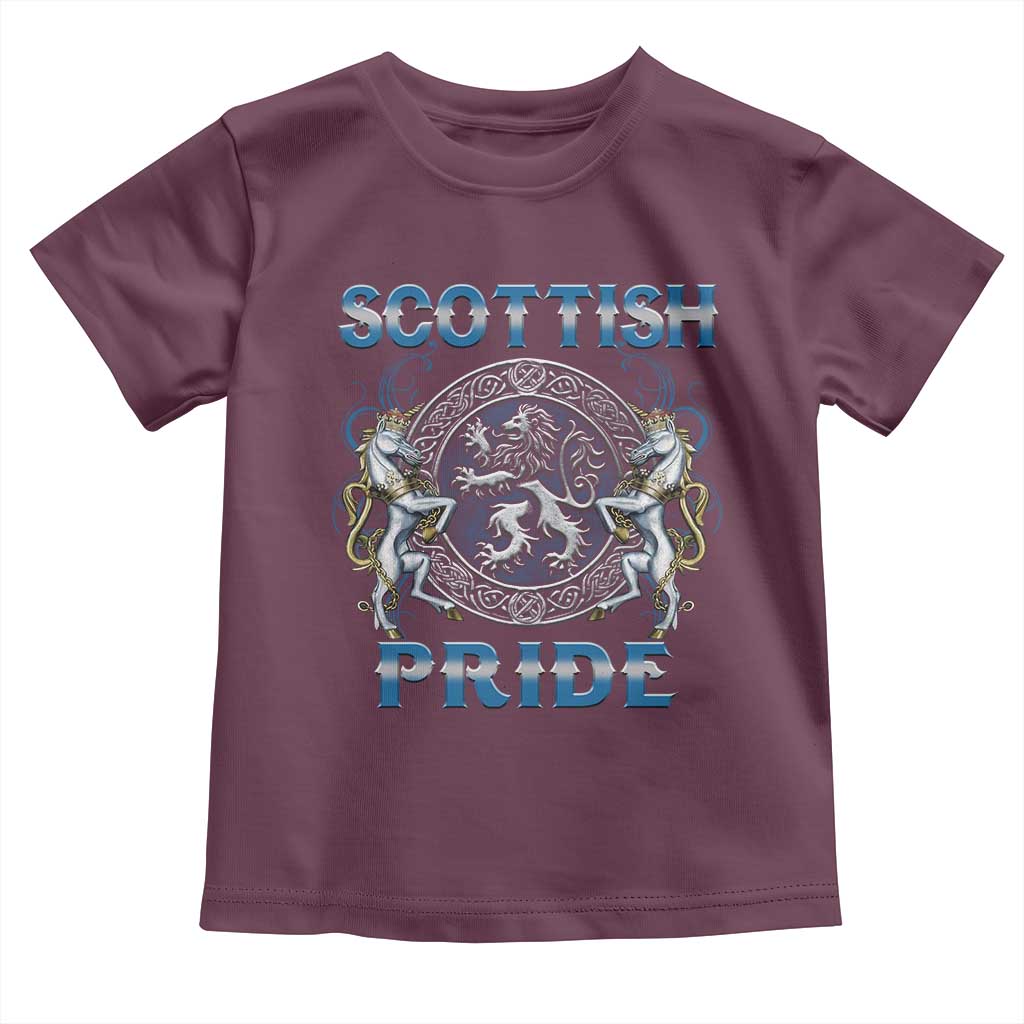Scottish Pride Toddler T Shirt Lion Rampant Unicorns Scottish Flag