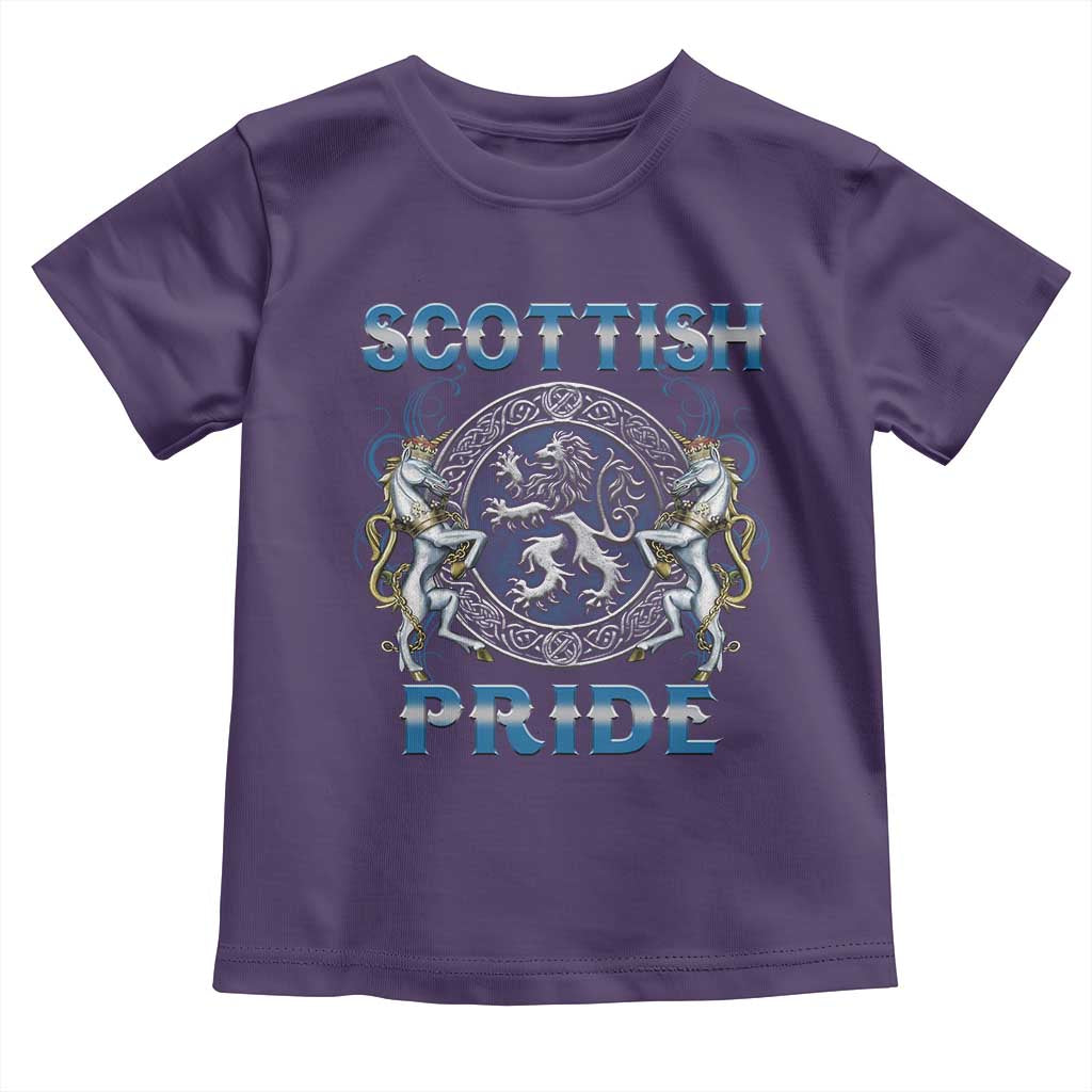 Scottish Pride Toddler T Shirt Lion Rampant Unicorns Scottish Flag