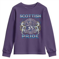 Scottish Pride Youth Sweatshirt Lion Rampant Unicorns Scottish Flag