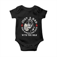 Just A Dad Who Always Came Back With The Milk Funny Bigfoot Father's Day Baby Onesie