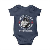Just A Dad Who Always Came Back With The Milk Funny Bigfoot Father's Day Baby Onesie