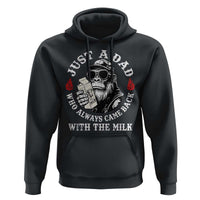 Just A Dad Who Always Came Back With The Milk Funny Bigfoot Father's Day Hoodie