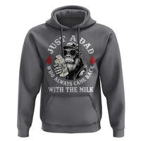 Just A Dad Who Always Came Back With The Milk Funny Bigfoot Father's Day Hoodie