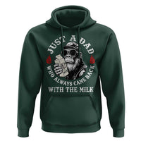 Just A Dad Who Always Came Back With The Milk Funny Bigfoot Father's Day Hoodie